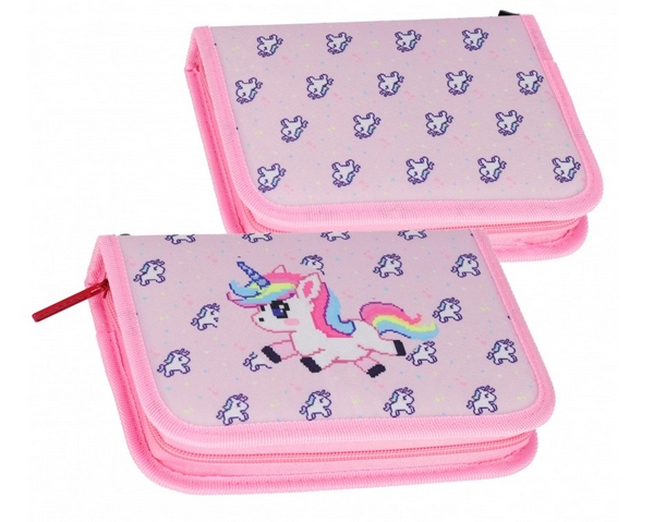 Piórnik 1zamek 2klapki bez wyposażenia Pixel Unicorn 576218 STARPAK